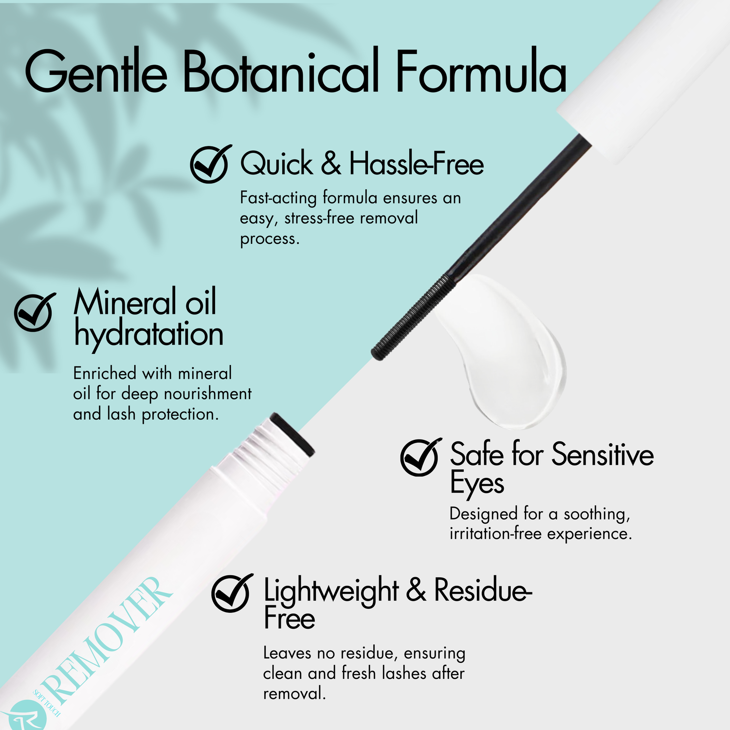 GENTLE DIY LASH  ADHESIVE REMOVER , REMOVING OIL PLANT BASED GENTLE REMOVAL