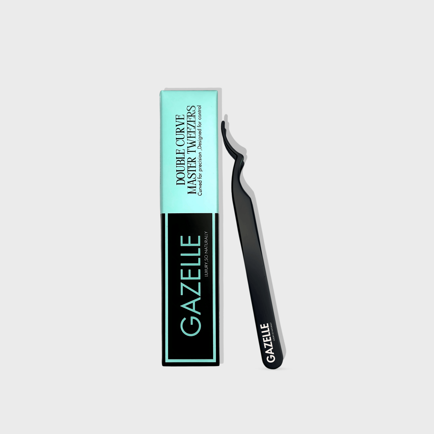 Double - Curved Master Tweezers - Gazelle Lashes