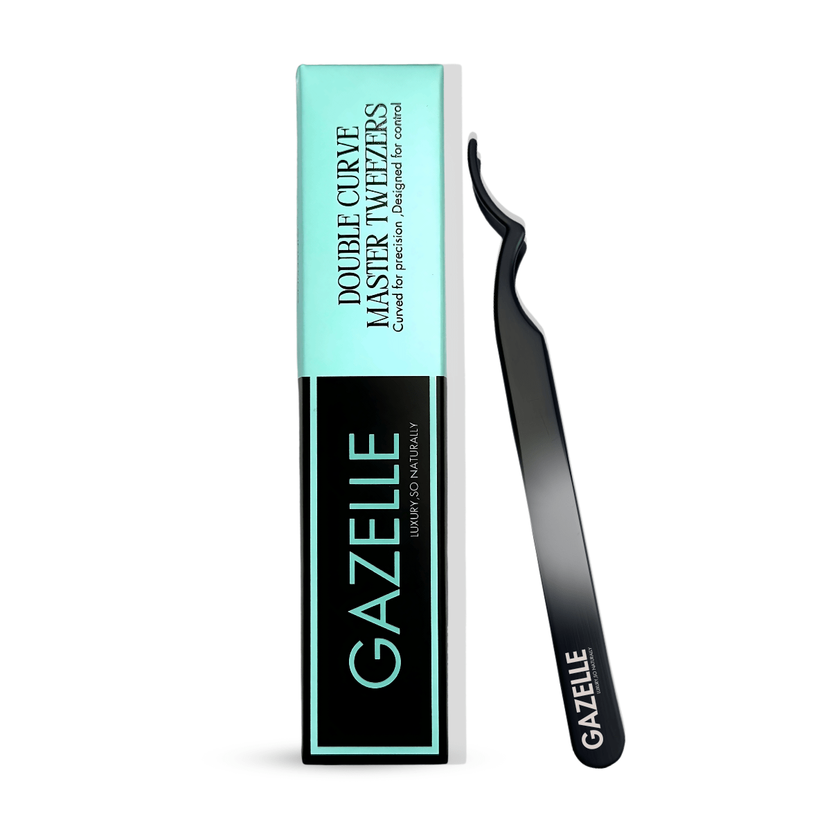 Double - Curved Master Tweezers - Gazelle Lashes